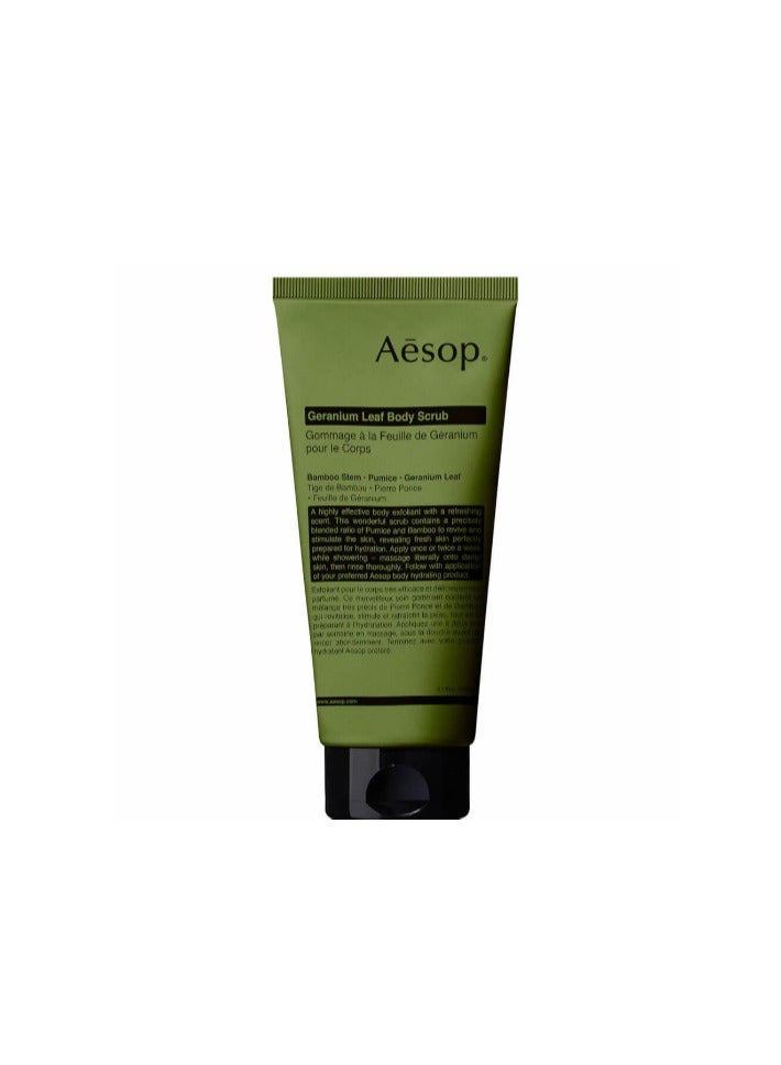 AESOP GERANIUM LEAF BODY SCRUB 180ML